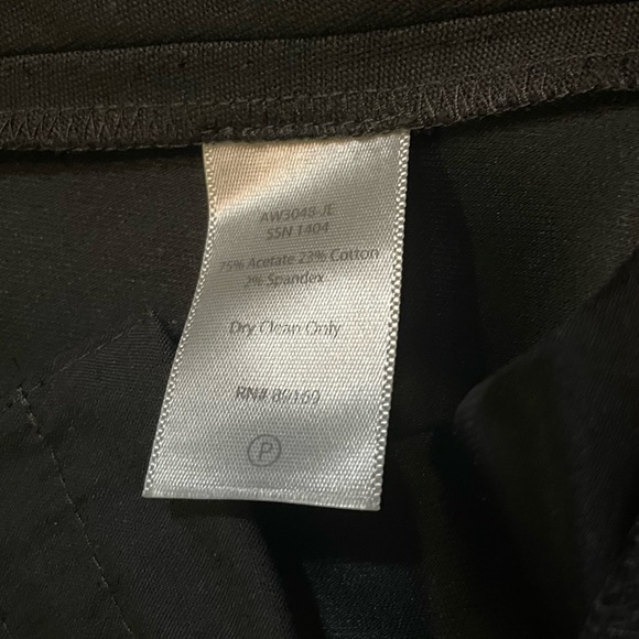 ATM Anthony Thomas Melillo Cuffed Ponte Pants Black Satin Womens Size 6 - Picture 8 of 10